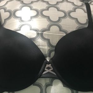 NEW WARNERS BLACK/GRAY SMOOTHING BRA